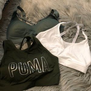 Lot of 3 workout bras